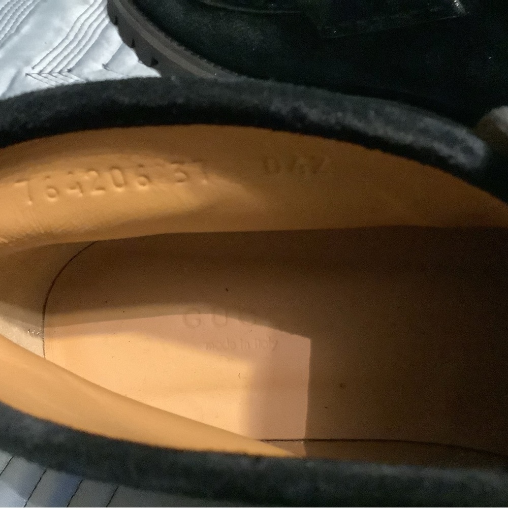 GUCCI Women’s cSuede Horsebit Ankle Boots Size 7 - Picture 10 of 13